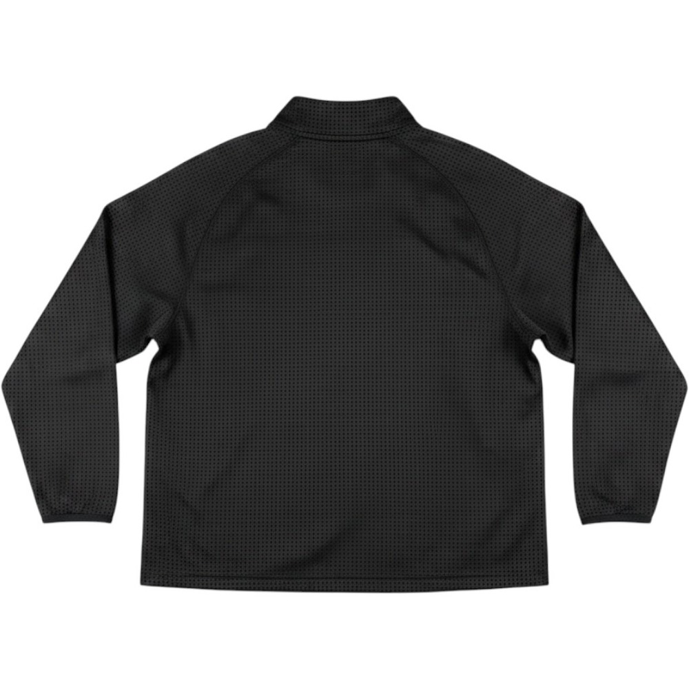 JoyLab Womens XXL Black Perforated Mesh Full Zip Track Jacket Raglan Plus Size - Picture 2 of 7